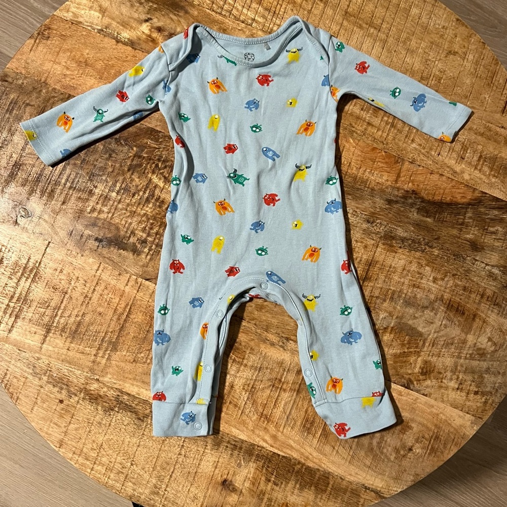 Monster Playsuit, 6-9 months